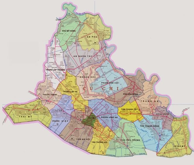 Bản Đồ Quy Hoạch Huyện Củ Chi TP Hồ Chí Minh Đến 2020