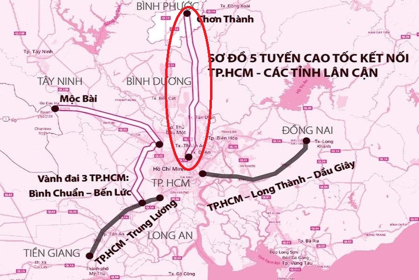 Thông qua cao tốc TP.Hồ Chí Minh - Chơn Thành, đoạn tỉnh Bình Dương với hơn 16.000 tỷ